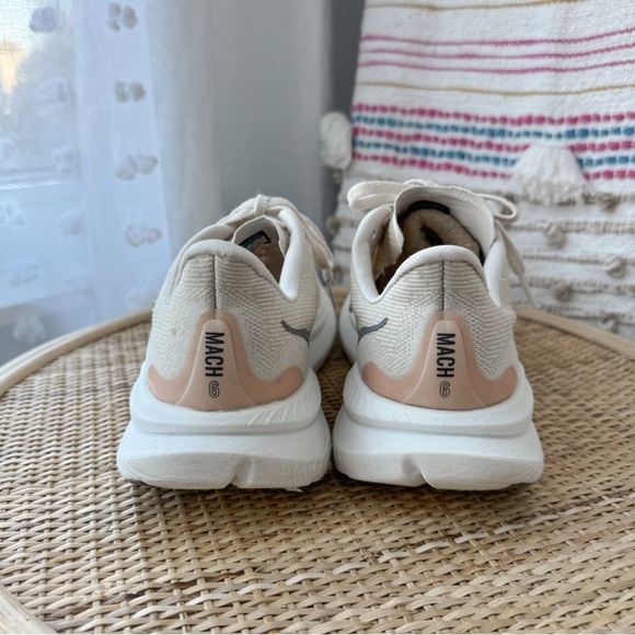 Hoka One One Mach 6 Eggnog Vanilla Road Running Sneakers Women’s Size 8 - Picture 5 of 9